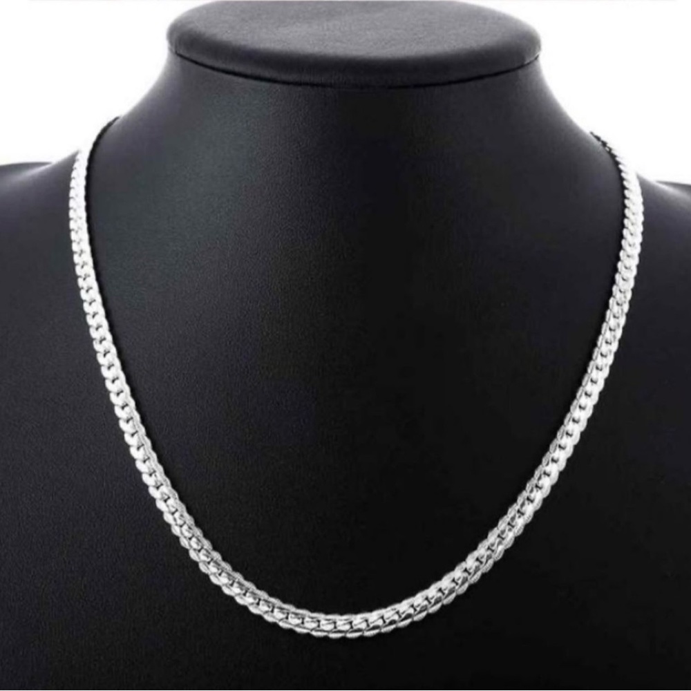 925 Sterling silver snake necklace
